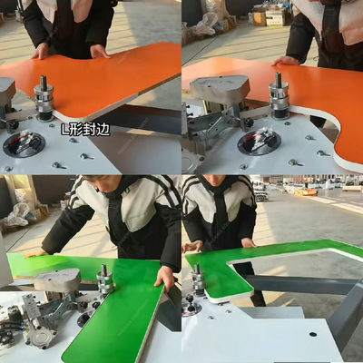 10.8m/min パネルフィードスピード ミニ折りたたみ腕 エッジバンドリングマシン MDF PVC パネル