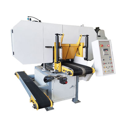 11KW-22KW メインモーターパワー MJ400 木材切断 ホorizontal Band Saw Machine with Wheels 木材切断用横断帯のシール機