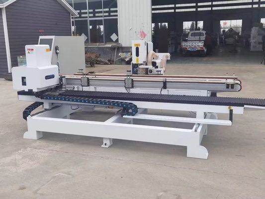 高容量 2000KG 双線番号 CNC 木製ドアロックホールモルティングマシン