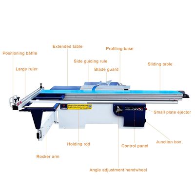3200mm 重用精密 スライディングテーブルパネル 木材切削用 ソーマシン