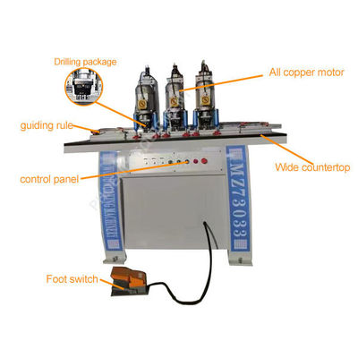 1.5kw*3 アルミプロフィールヒンジとミニ掘削機 多軸深穴掘削用