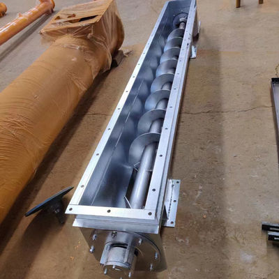 オーダーメイド 鋼筋スクリューコンベヤー TDLXU330-5 5900mm 長さとモーターキーマシン