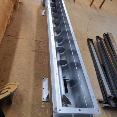 オーダーメイド 鋼筋スクリューコンベヤー TDLXU330-5 5900mm 長さとモーターキーマシン