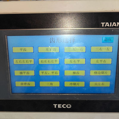 自動スイングヘッドと高速ギア付きの木工用サーブブレード磨き機