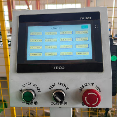 自動スイングヘッドと高速ギア付きの木工用サーブブレード磨き機