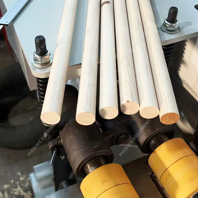 5.5kw*2 パワー 木製の丸い木材棒の形作機 木材棒の形作機 1-6pcs 作業部品