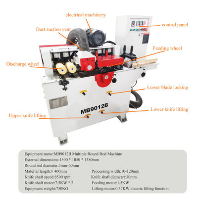 木工工事 MB9012B 産業用 高速 7.5kw*2 一回用 多品丸棒製造機