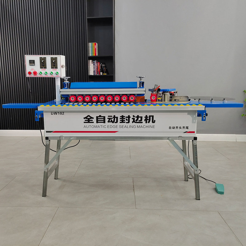 75 kg DW102 高速小型家用 木工用キャビネット用斜直角帯状機